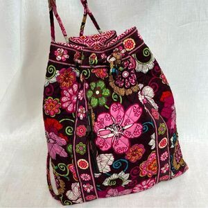 Vera Bradley mod flora draw string backpack